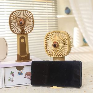Portable Handheld <b>Fan</b> With <b>Stand</b> Rechargeable Battery 5W DC Motor Three Speeds For Desk And Outdoor Use - Product Image 3