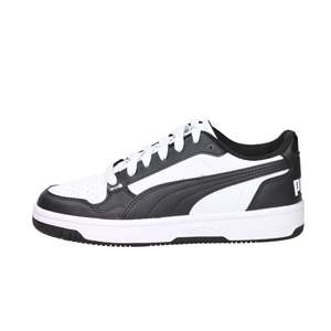Sneakers Puma per Bambini e Ragazzi, Bianche e Nere, Stile Basket - Product Image 1