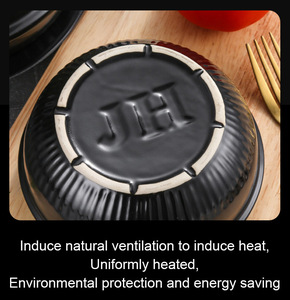 新しい韓国のビビンバドルソボウルプレミアムセラミックストーンポットコマーシャルライスヌードルキャセロールケルプスープボウルトレイ付き - Product Image 6