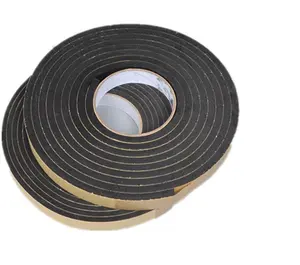 Rollo pequeño de puntos circulares personalizados, adhesivo termofusible de doble cara de alta resistencia, cinta de espuma EVA de montaje negro