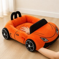 Lit pour animaux de compagnie en forme de voiture de sport, en peluche douce, lavable, tapis de couchage pour chat et chien, lit d'intérieur pour animaux de compagnie