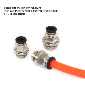 Пневматическое быстрое соединение с резьбой BSPP для ПК прямое быстрое соединение без сырья ремень Простой в установке соединитель соленоидного клапана - Product Image 3