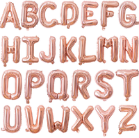 Kit de ballons en aluminium en forme de lettres de l'alphabet A-Z pour le Nouvel An, la fête prénatale, l'anniversaire, le mariage, la fête de Noël