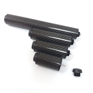 Professional 2/3/4/8inch Black <strong>Carbon</strong> P3 Billiards Cue Extensions Can <strong>Extend</strong> Twice High Quality Pool Cue <strong>Extender</strong> Wholesales - Product Image 1