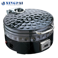 XINGPAI ensemble de buffet de plats de cuisine royaux ronds pour banquet de mariage plats de chauffe-plats de luxe en acier inoxydable et or pour la restauration