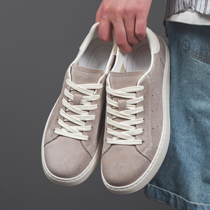 Spring 2026 New Arrival Men's Korean Style Low Top Lace Up <b>Sneakers</b> Solid Color Casual Skate Shoes Comfortable and Versatile - Product Image 4