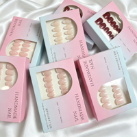 Vente en gros de faux ongles personnalisés à étiquette privée, couleur nude rose, français, bordeaux, brillants