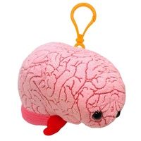 Vente en gros de mini sacs en coton en forme de cerveau, pendentifs, porte-clés en peluche douce, poupées animales mignonnes, jouets cerveau, personnalisables en couleur et avec logo, fournisseur
