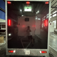 Remorque de toilettes et de douches mobiles VIP en acier, portable, longue durée de vie, 300 cm, pour événements extérieurs