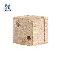Bouchon carré en bois pour flacon de parfum avec filetage à vis - Couvercle en bois naturel personnalisé pour diffuseur d'arômes et flacons en verre d'huiles essentielles