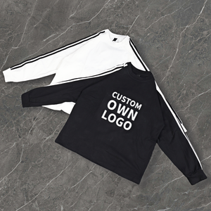 Sudadera de Hombre de Felpa Gruesa con Rayas, Estilo Vintage, con Logotipo Estampado, Fabricante de Sudaderas Personalizadas para Hombre - Product Image 1