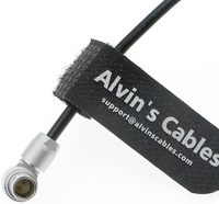 Kabel Daya Nano Nucleus Alvin ARRI Z CAM E2 Flagship 5 Pin Male Rotatable Right Angle Micro USB Tembaga Anti Kusut Tipis