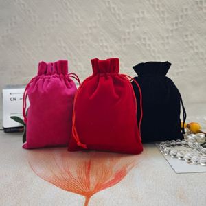 กระเป๋าผ้ากำมะหยี่สีสันสดใสหรูหราสำหรับใส่เครื่องประดับ  แบบมีเชือกผูก  สำหรับใส่ของขวัญหรือเครื่องสำอาง  ลดราคาพิเศษ - Product Image 1