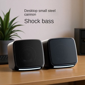 Nouveau système de son <span class=keywords><strong>surround</strong></span> avec des effets d'éclairage ultra-clairs et à volume élevé, petit haut-parleur adapté aux ordinateurs de bureau et aux ordinateurs portables - Product Image 1