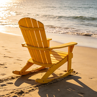 Chaises de jardin de bonne qualité, chaise Adirondack en plastique HIPS, chaise à bascule Adirondack