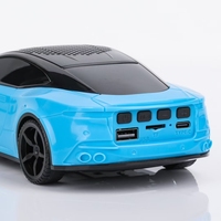 P331 Model Mobil Sport Lampu Warna-warni Kartu Mini Speaker Multi-fungsi Portabel Lucu Kartun Mini Radio Speaker