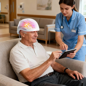 Casco de Fotobiomodulación Suyzeko ODM para Uso Clínico, Estimulación Cerebral con Neurofeedback de 810nm y 1070nm, Cuidado de la Salud de Personas Mayores - Product Image 5