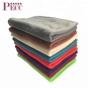 Couverture polaire en Polyester Super doux, couleur unie, vente en gros