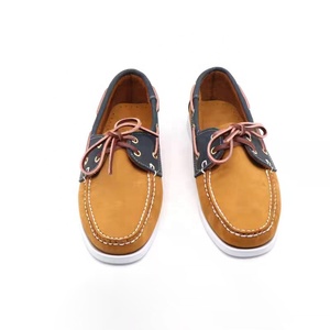 Jamaïque cousu à la main jaune marine <span class=keywords><strong>nubuck</strong></span> cuir mocassin cuir chaussette doublure non marquant semelle en caoutchouc antidérapant hommes <span class=keywords><strong>chaussures</strong></span> <span class=keywords><strong>bateau</strong></span> - Product Image 2