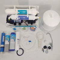 Système de purification d'eau par osmose inverse 75 GPD personnalisable en usine, 5 étapes pour l'eau potable