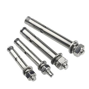 Ancres à expansion de type manchon en acier inoxydable nickelé A2 A4 304 316, norme DIN, catégorie de produits en fer : Ancres - Product Image 1