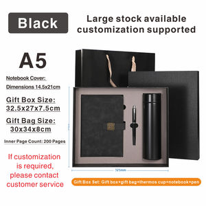Maßgeschneidertes Hochwertiges Firmenmitarbeiter-Konferenzgeschenk, Thermosbecher, Kann mit Logo Bedruckt Werden, A5 Geschäftsnotizbuch Geschenkbox-Set - Product Image 4