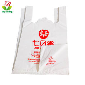 ผู้ผลิตที่กำหนดเอง PLA + PBAT เป็นมิตรกับสิ่งแวดล้อมย่อยสลายได้ช้อปปิ้งถุงพลาสติกซื้อกลับบ้านบรรจุภัณฑ์กระเป๋าพลาสติกแบบพกพา - Product Image 5