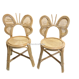 Silla Infantil de Ratán Hecha a Mano, Decoración para Fiestas de Cumpleaños, Asiento Ligero de Mimbre para Niños - Product Image 1