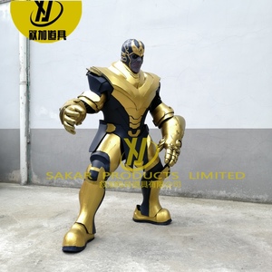 Tamaño real adulto personalizado hecho a mano usable realidad superhéroes Cosplay <span class=keywords><strong>Batman</strong></span> traje Thanos Hulk disfraz Cosplay adulto Robot disfraz - Product Image 5
