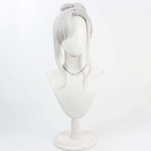 <span class=keywords><strong>Asagi</strong></span> Mutsuki วิกผมสีขาวสีเงินยาวตรงสี GAHC-026เกมสีน้ำเงิน - Product Image 5