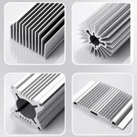 Radiateurs en aluminium extrudé de grande taille, personnalisés, de haute qualité, 6061 6063 T5 T6, pour l'électronique