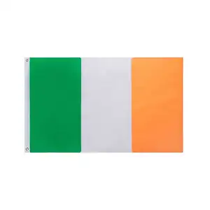 Bandera de Irlanda Poliéster Verde Blanco Rojo Países Bandera iraní Banderas de Irán con logotipo estampado personalizado