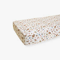 Ensemble de draps pour lit bébé personnalisé, draps de berceau en bambou, housse ajustée, housse de matelas, draps de berceau respirants pour nourrissons