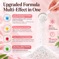 Poudre détachante oxygénée écologique multi-effets concentrée hypoallergénique parfum rose pour le linge