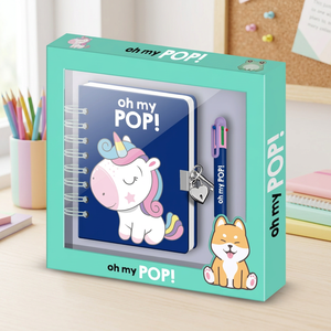 Karactermania for Oh My Pop! Sweety-Pack A5 Diary + 6-Coloured Pen Spiral Binding PU Cover Gift <b>Set</b> - Product Image 3