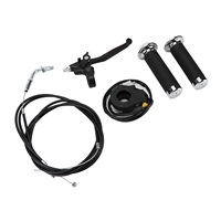 Kit de poignée d'accélérateur et d'embrayage, étanche, ergonomique, de remplacement pour moteur de vélo motorisé 49cc 60cc 66cc 80cc