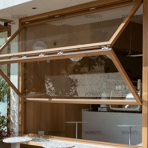 Ventanas plegables verticales de aluminio ajustables con rotura térmica de ventana colgada superior negra de doble acristalamiento estándar de alta calidad - Product Image 3