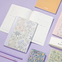 Cuadernos Cosidos Personalizados al por Mayor, Serie de Flores A5, Papel Premium Portátil, Ideal para Notas Diarias/Regalos