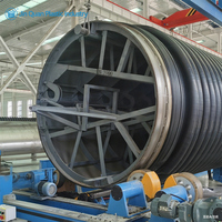DN1000mm SN12.5 HDPE Double Paroi Ondulé Tuyau D'eau D'irrigation Flexible Anneau En Caoutchouc Connexion Conforme À La Norme DIN