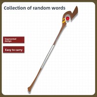 Alat Peraga Cosplay Kaca Wonderful World Tongkat Megumin Model Tongkat Aman dari Plastik Gaya Jepang