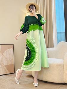 Nouvelle Collection PY 2026 – Robe Plissée Élégante Miyake Grande Taille – Vêtement Fluide et Flatteur pour Femmes – Vente en Gros - Product Image 6