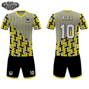 Uniformes de maillot de football et de football à séchage rapide personnalisables, kit court en maille avec impression par sublimation avec logo du club de l'équipe de Thaïlande - Product Image 6