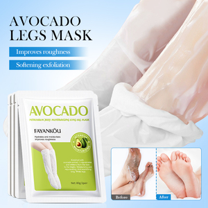 Mascarilla Exfoliante para Pies, Rejuvenecedora, Hidratante, Nutritiva, con Aceite de Aguacate y Vaselina, Mascarilla Humectante para Piernas Largas - Product Image 3