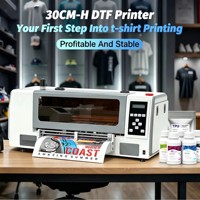 Imprimante de transfert DTF à double tête G-Printing 30 cm A3 avec encre pigmentée, Wi-Fi activé, imprimante numérique textile automatique pour PETFLAM
