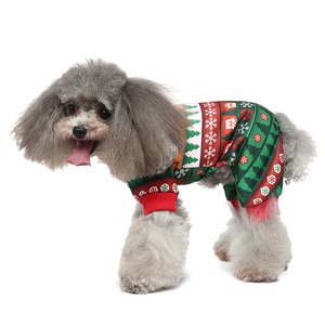 <span class=keywords><strong>Pijama</strong></span> <span class=keywords><strong>de</strong></span> Navidad y Primavera <span class=keywords><strong>para</strong></span> Mascotas, Mono <span class=keywords><strong>de</strong></span> Cuatro Patas con Patrón Geométrico, Ropa Suave y Cálida <span class=keywords><strong>para</strong></span> Perros y Gatos Pequeños - Product Image 5