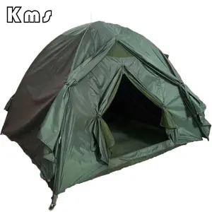 KMS专业工厂2x2m防水防风耐用帆布野营徒步橄榄绿色户外帐篷