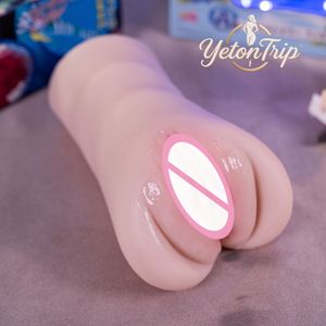 Yt Tpe Mannelijke Seksspeeltjes Pocket <span class=keywords><strong>Pussy</strong></span> Dual Channels Vaginale Kont Seks Mannen Masturbatie <span class=keywords><strong>Pussy</strong></span> Voor Mannen Plezier - Product Image 3