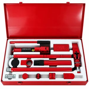 Kit de réparation hydraulique portable 4, 10 et 20 tonnes, <span class=keywords><strong>cric</strong></span> hydraulique de type séparé pour la réparation automobile et les ateliers de carrosserie - Product Image 5