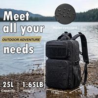 Sac à dos d'extérieur résistant à l'eau, sac à dos MOLLE pour le camping et les voyages