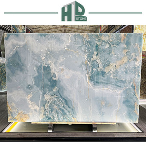 Precio del Mármol Ónix Azul, Losa Pulida de Ónix Azul para Pared de Fondo - Product Image 6